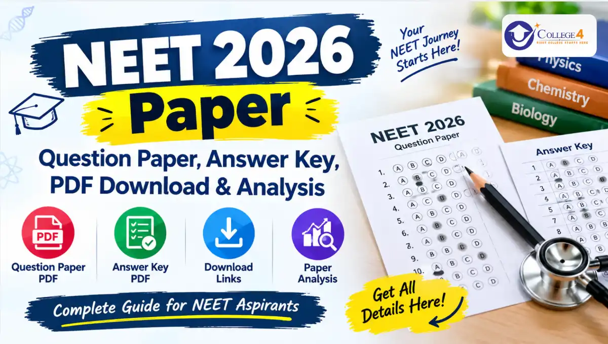 NEET 2026 Paper: Question Paper, Answer Key, PDF Download & Analysis
