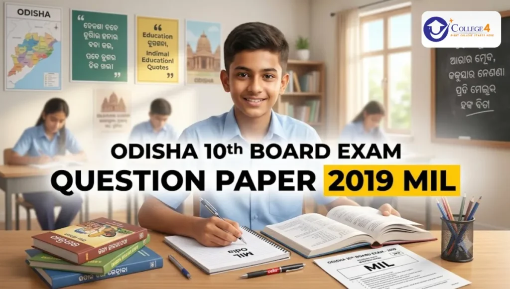 Odisha 10th Board Exam Question Paper 2019 MIL