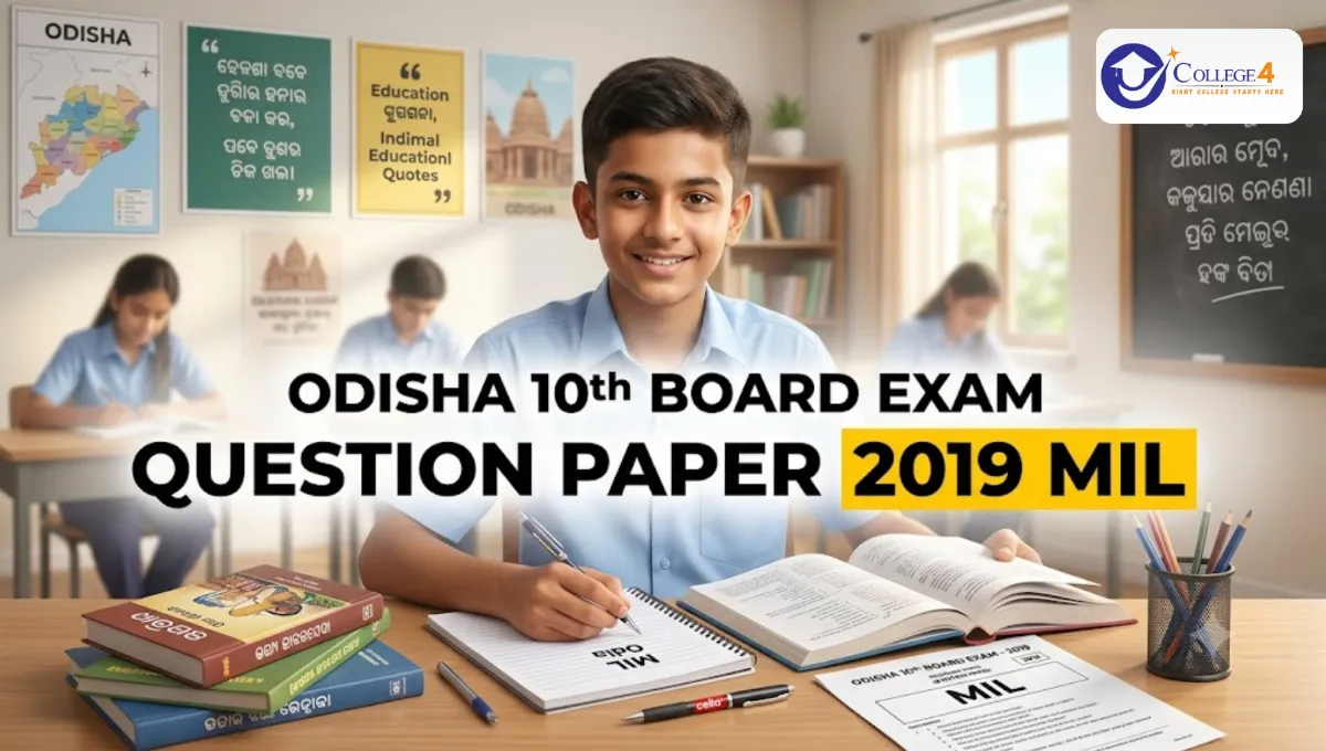 Odisha 10th Board Exam Question Paper 2019 MIL: Download PDF
