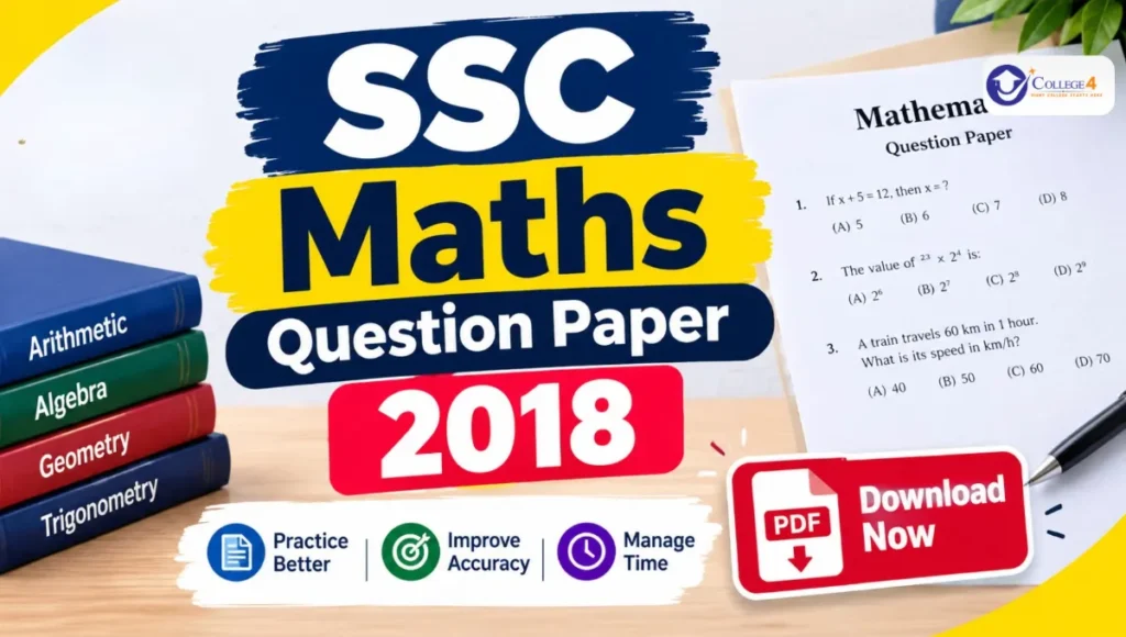 SSC Maths Question Paper 2018