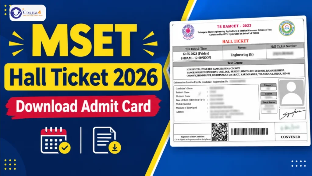 MSET Hall Ticket